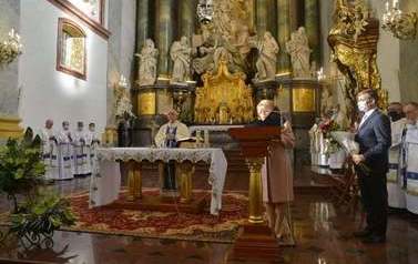 Wystąpienie Prezes Stowarzyszenia podczas Mszy Świętej