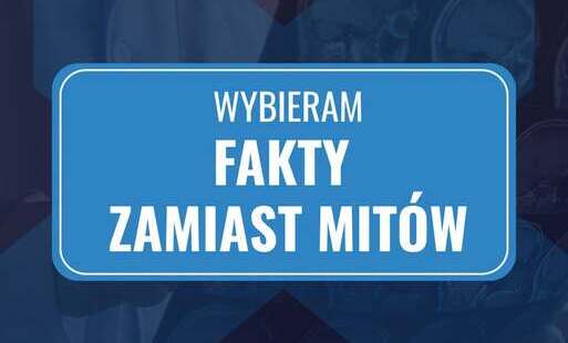 Plakat wybieram fakty zamiast mitów 