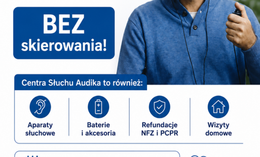 Plakat "Zbadaj swój słuch"