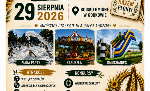 Plakat Dożynki Gminne w Godkowie 